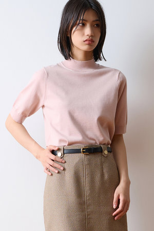 ティアラ/TIARAの【予約販売】バックボタンハイネック半袖プルオーバー(110300/110301)
