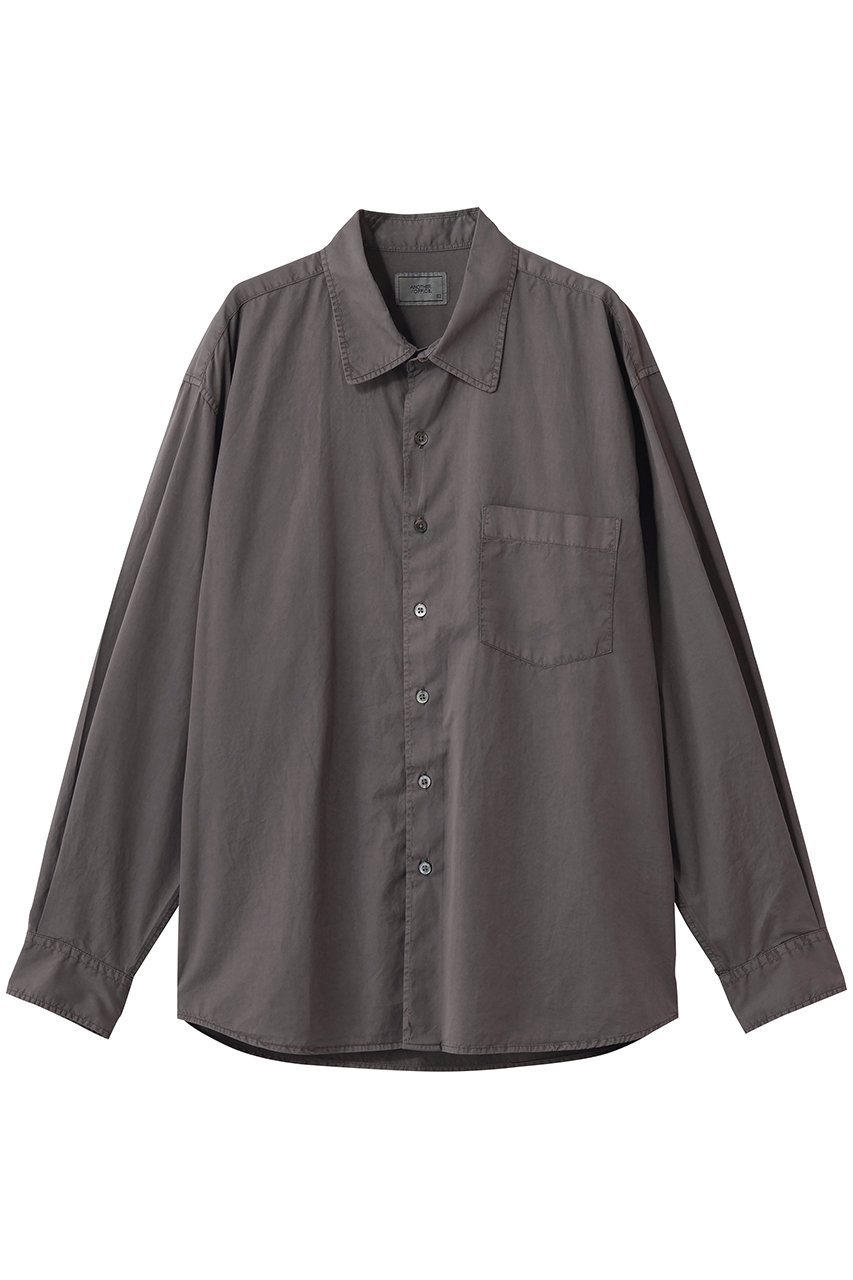 アナザーオフィス/ANOTHER OFFICEの【UNISEX】Ordinary Garment Shirt(CHARCOAL BROWN/AOFSSH002)