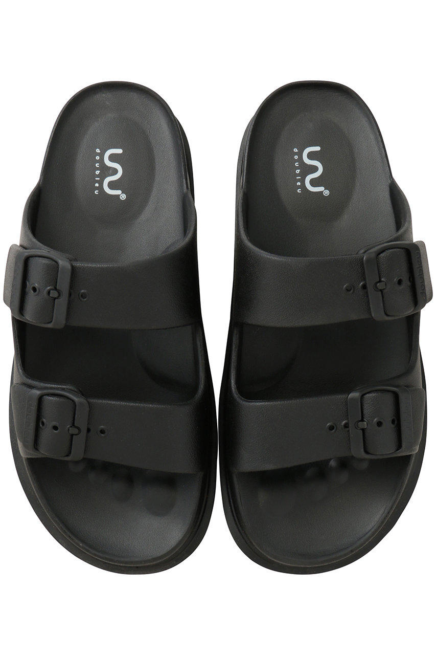 doubleu(ダブリュー)｜【MEN】SLIDE BUCKLE リカバリーサンダル/BLACK