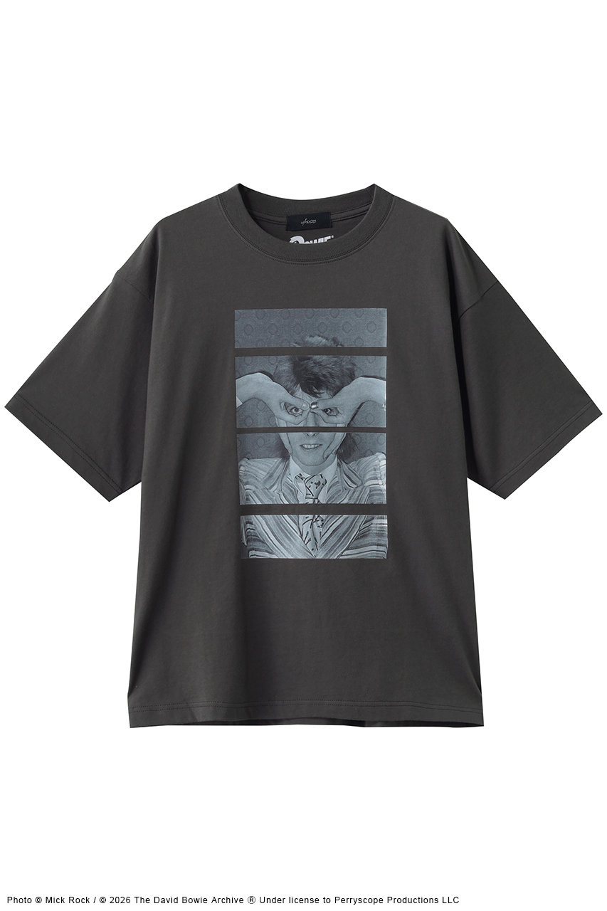 ユーミュージック/U/MUSICの【4/25 20:00販売開始】【UNISEX】【ELLE SHOP限定】David Bowie Photo Tシャツ(チャコールグレー/UIZZ-24094)