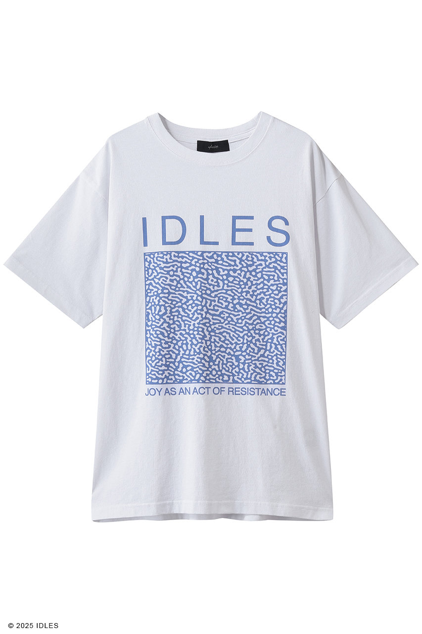 ユーミュージック/U/MUSICの【UNISEX】Idles Resistance Box Print SS Tシャツ(ホワイト/UIZZ-21673)