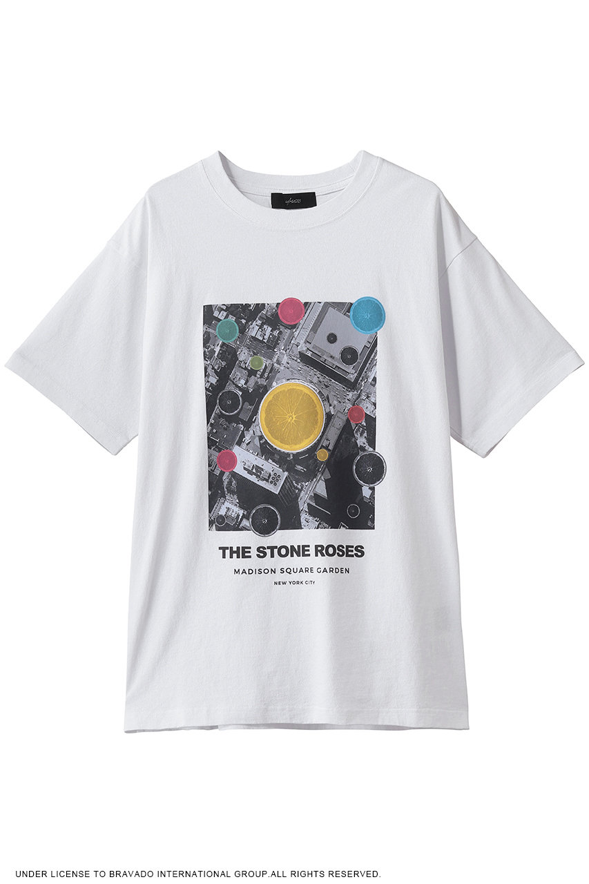 ユーミュージック/U/MUSICの【UNISEX】The Stone Roses Box Logo SS Tシャツ(ホワイト/UIZZ-21721)