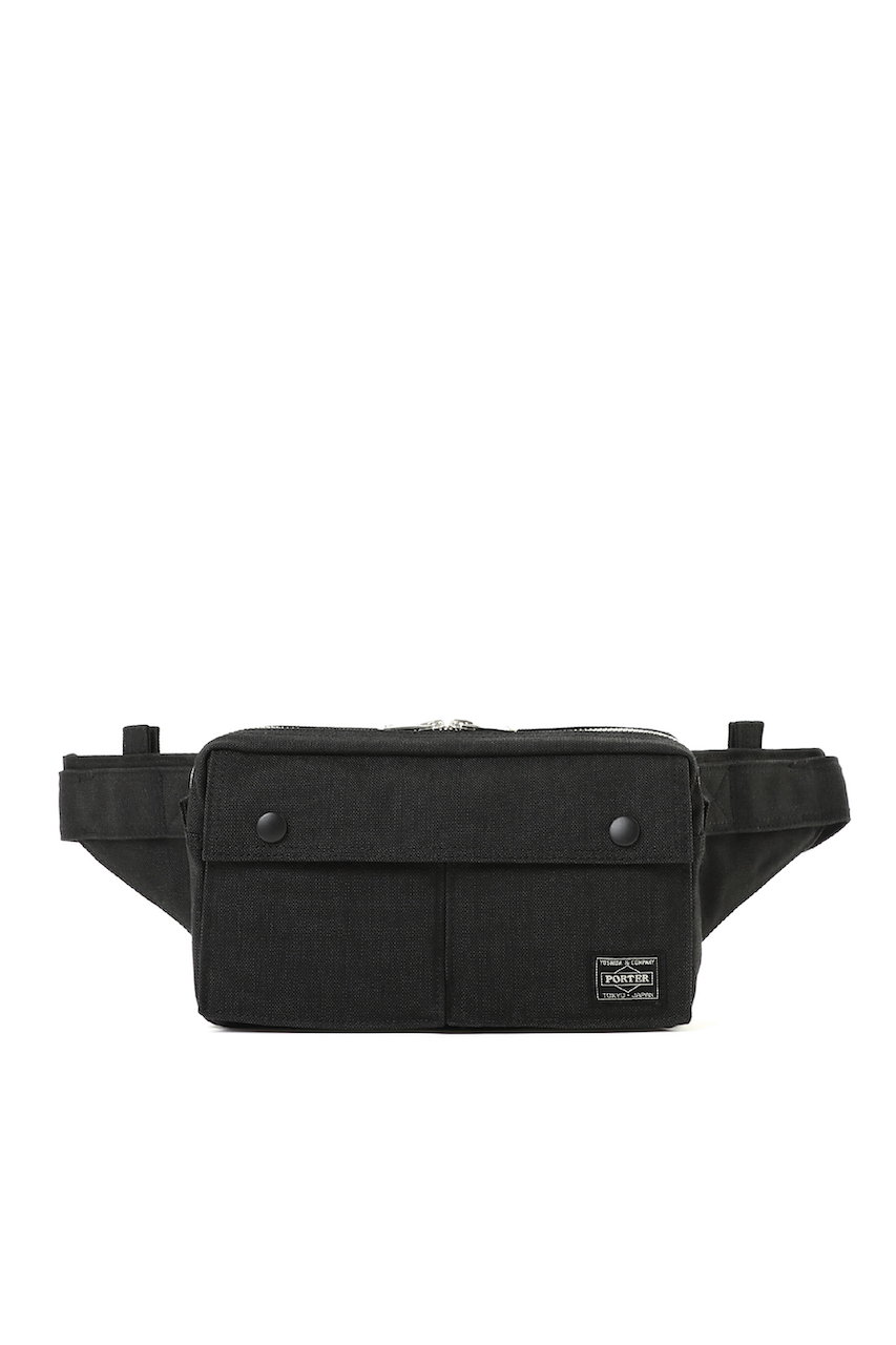 ポーター/ピー・オー・ティー・アール/PORTER/POTRの【PORTER】SMOKY/スモーキー ウエストバッグ(ブラック/592-27507)