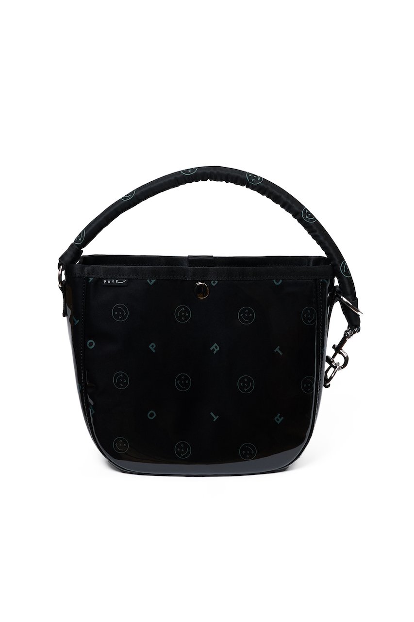 ポーター/ピー・オー・ティー・アール/PORTER/POTRの【4/16 11:00販売開始】【POTR】GLOSS/グロス ラウンドバッグ(ブラック/ターコイズ/993-15204)