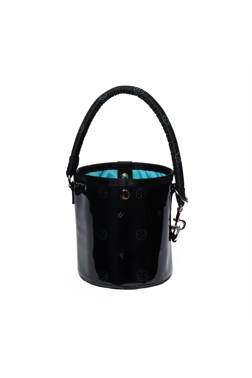 ポーター/ピー・オー・ティー・アール/PORTER/POTRの【POTR】GLOSS/グロス バケットバッグ(ブラック/ターコイズ/993-15206)