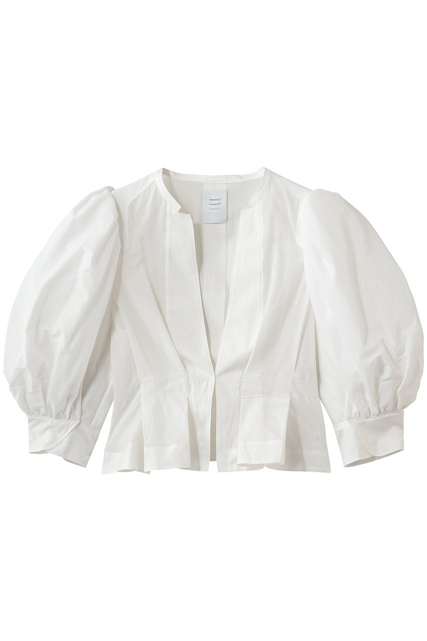 アンビラン/unbilancのカリーナブリルブラウス(ホワイト/B5062AFB010)