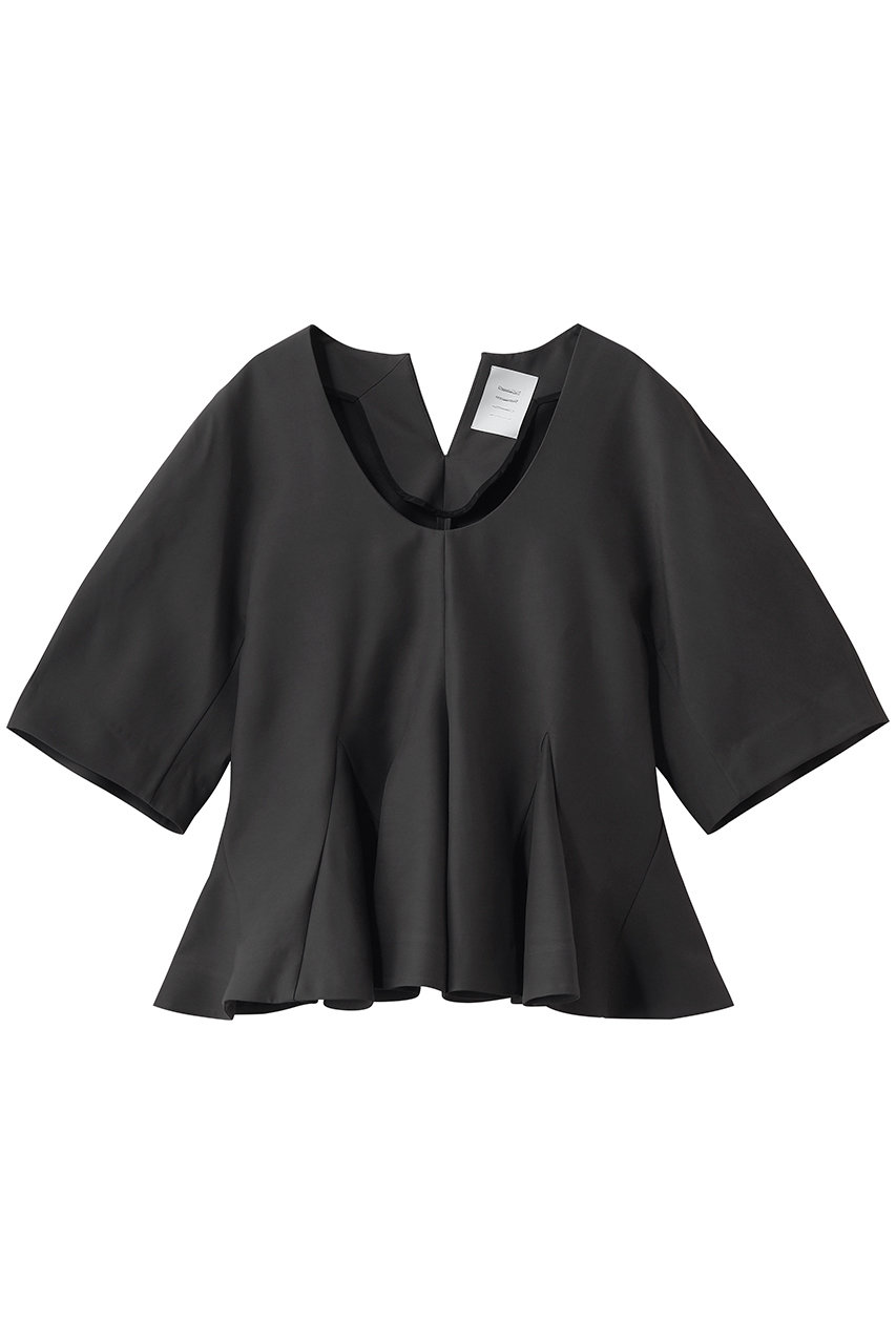 アンビラン/unbilancのホワイトダリアブラウス(ダークグレー/B5062AFB014)