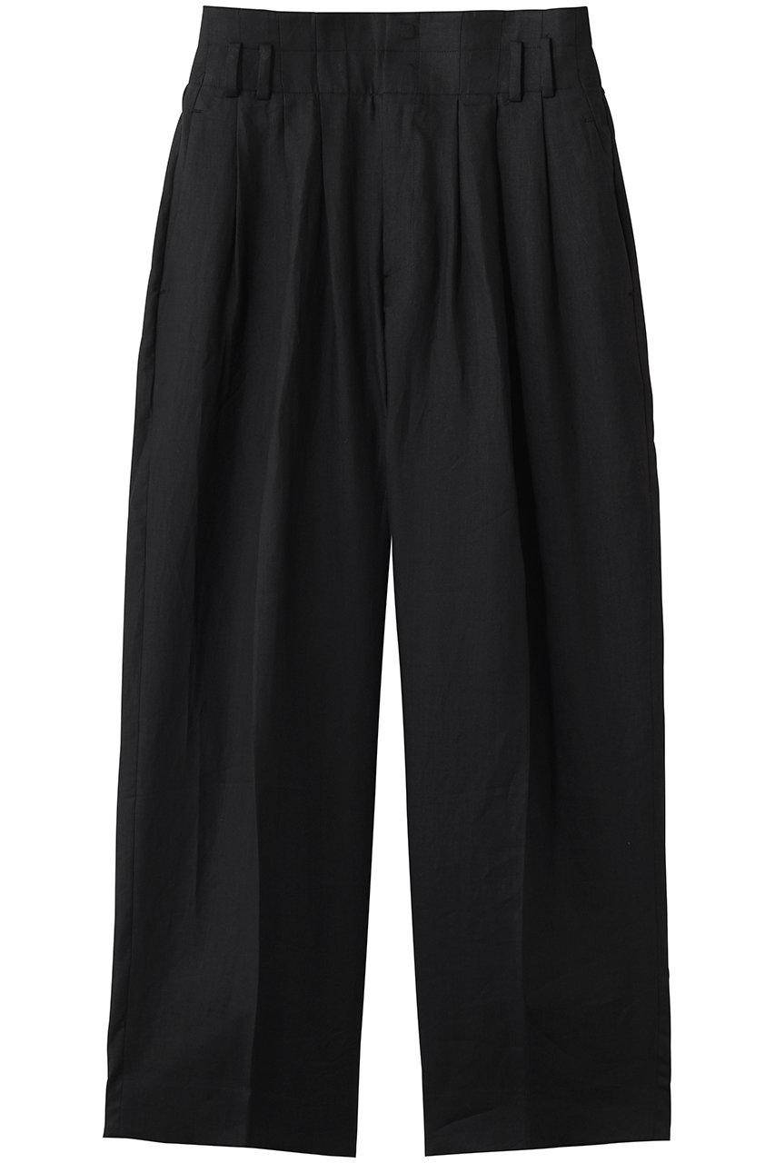 アンビラン/unbilancのラミール3タックトラウザー(ブラック/B5062AFP004)