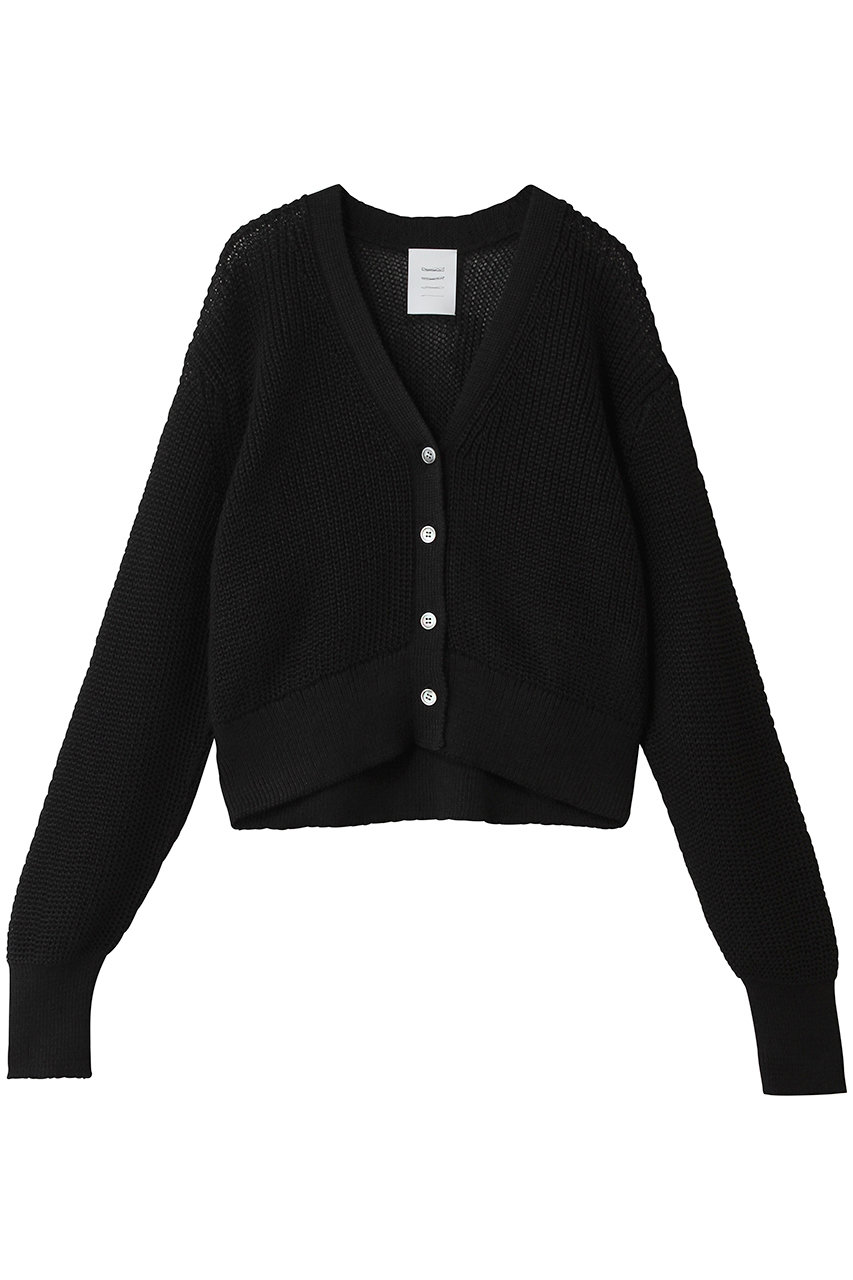 アンビラン/unbilancのラミールカーディガン(ブラック/B5062AKD029)