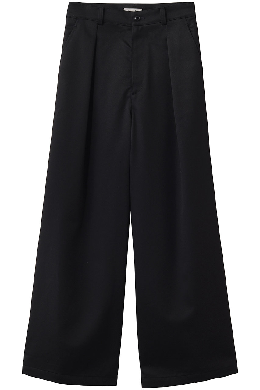 スティーブン アラン/Steven Alanのタック チノ ワイド トラウザー(ブラック/8214-2-000015)