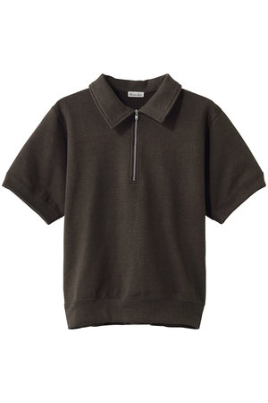 スティーブン アラン/Steven Alanのコットン スウェット ハーフジップ プルオーバー