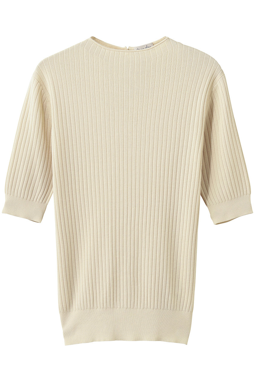 スティーブン アラン/Steven Alanのボトルネック ハーフスリーブ ニット(ナチュラル/8213-1-000014)