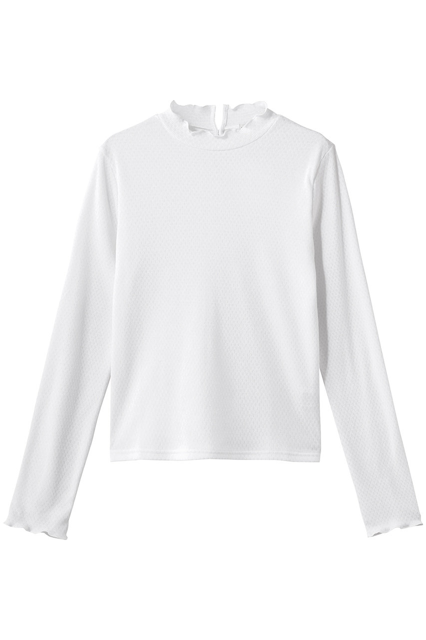 スティーブン アラン/Steven Alanのドット リブ フリル プルオーバー(ホワイト/8212-2-000018)