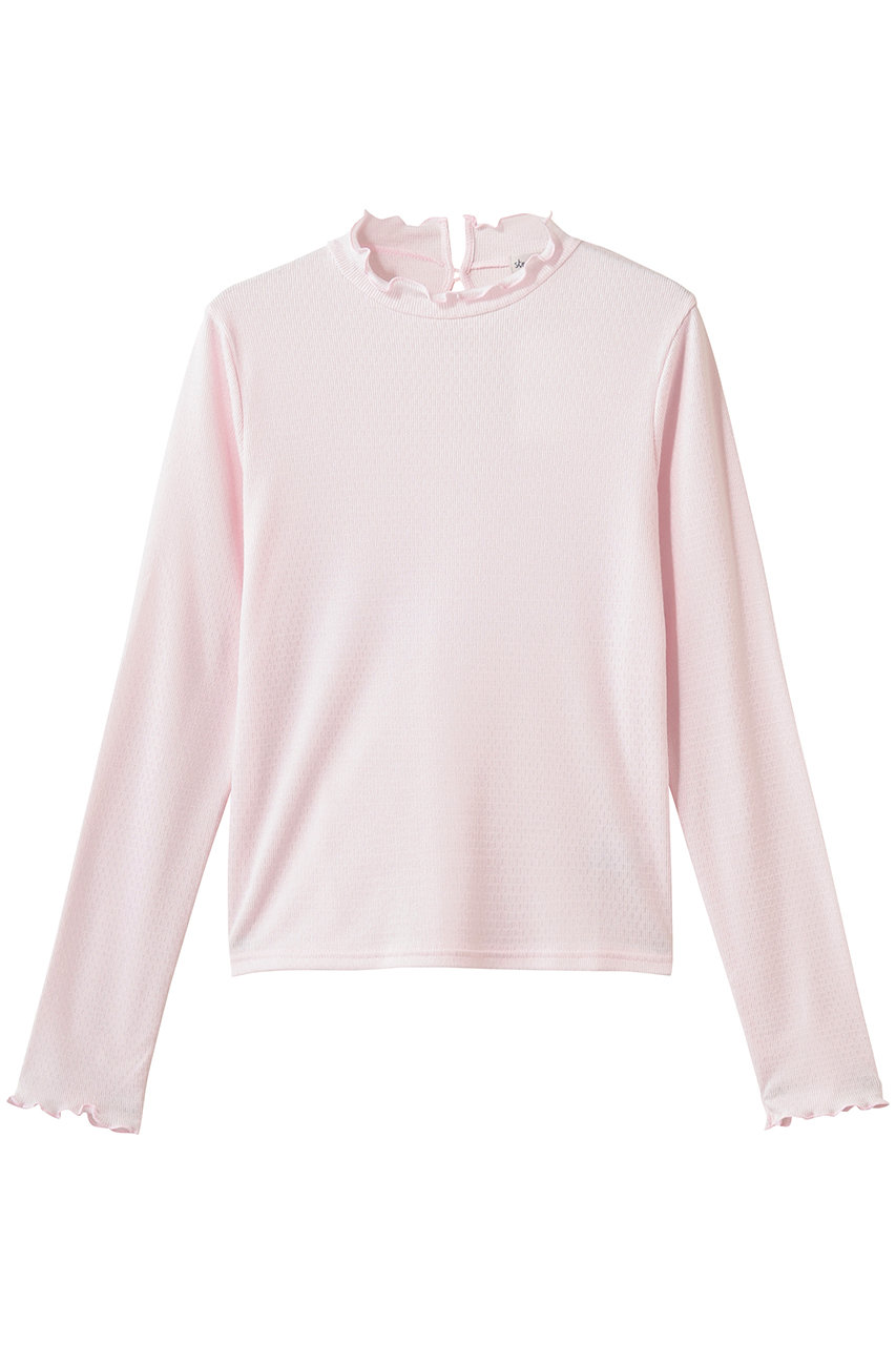 スティーブン アラン/Steven Alanのドット リブ フリル プルオーバー(ライトピンク/8212-2-000018)