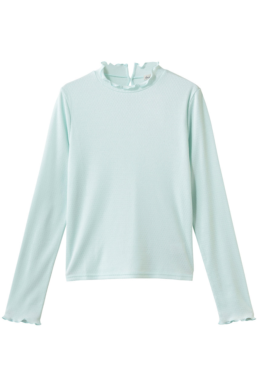 スティーブン アラン/Steven Alanのドット リブ フリル プルオーバー(ライトブルー/8212-2-000018)