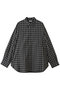 【MEN】C/L/S オンブレー チェック レギュラーカラー シャツ LOOSE スティーブン アラン/Steven Alan ブラック