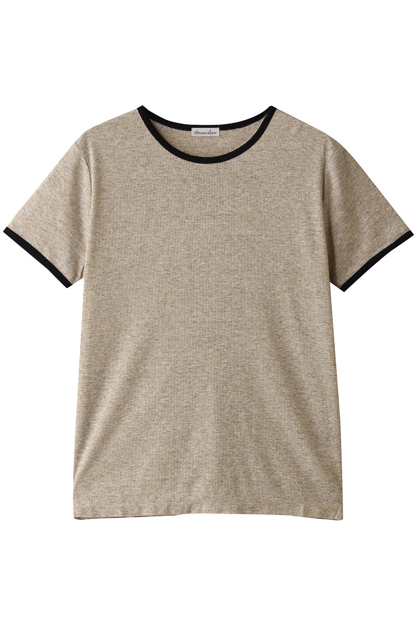 スティーブン アラン/Steven AlanのリンガーTシャツ(ベージュ/8217-2-000015)