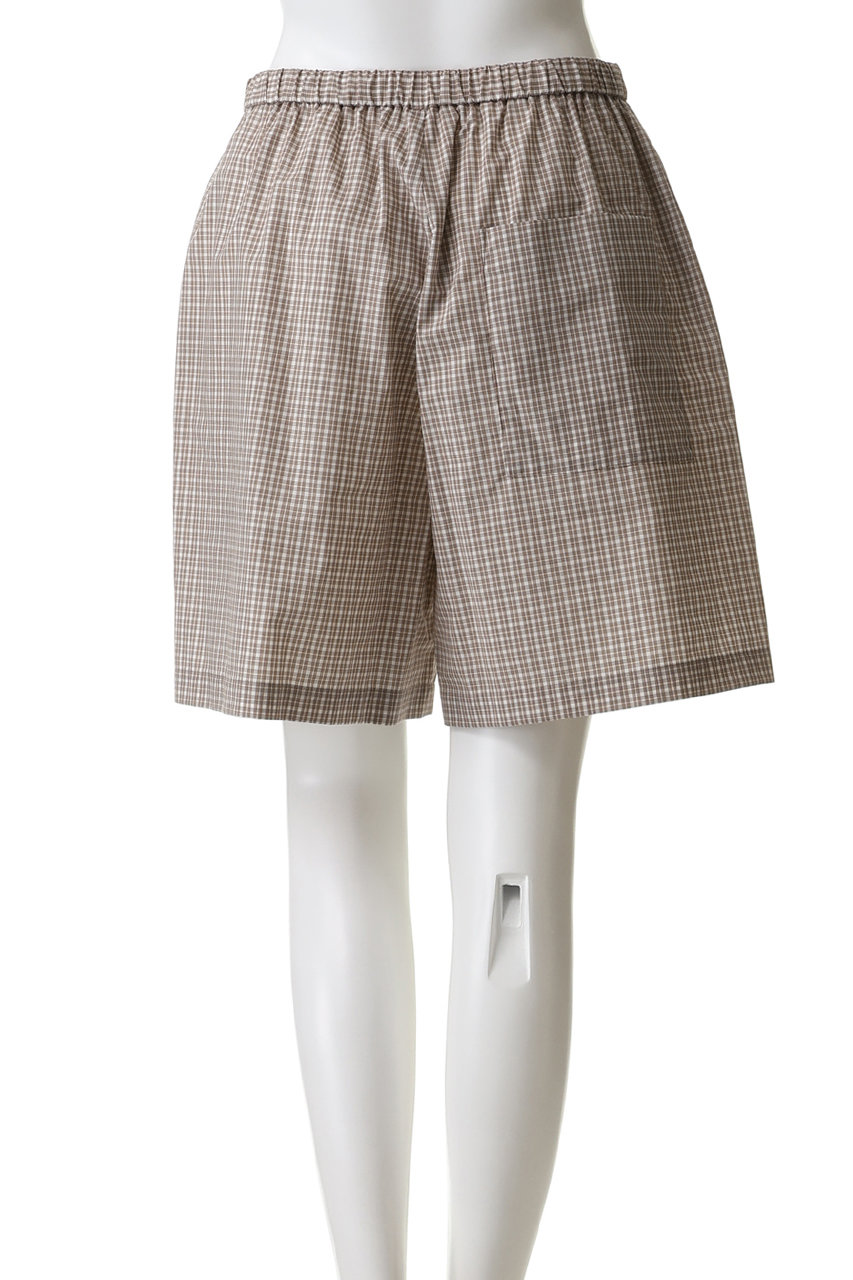 Steven Alan(スティーブン アラン)｜チェック ショートパンツ/ベージュ
