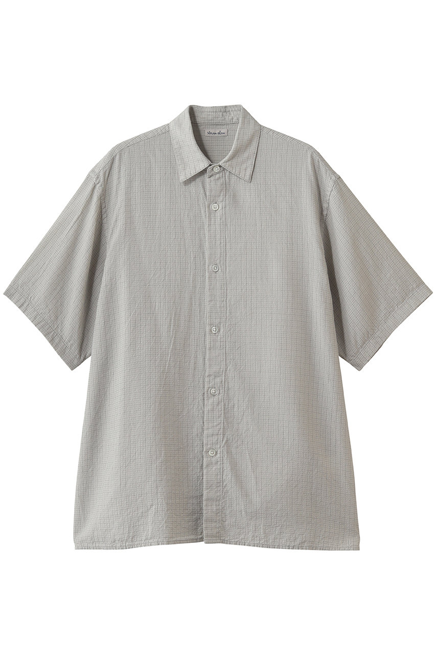 スティーブン アラン/Steven Alanの【MEN】ドビー レギュラーカラー ショートスリーブ シャツ BOX(ミッドグレー/8116-2-000000)