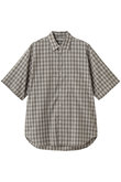 【MEN】オンブレー チェック レギュラーカラー シャツ