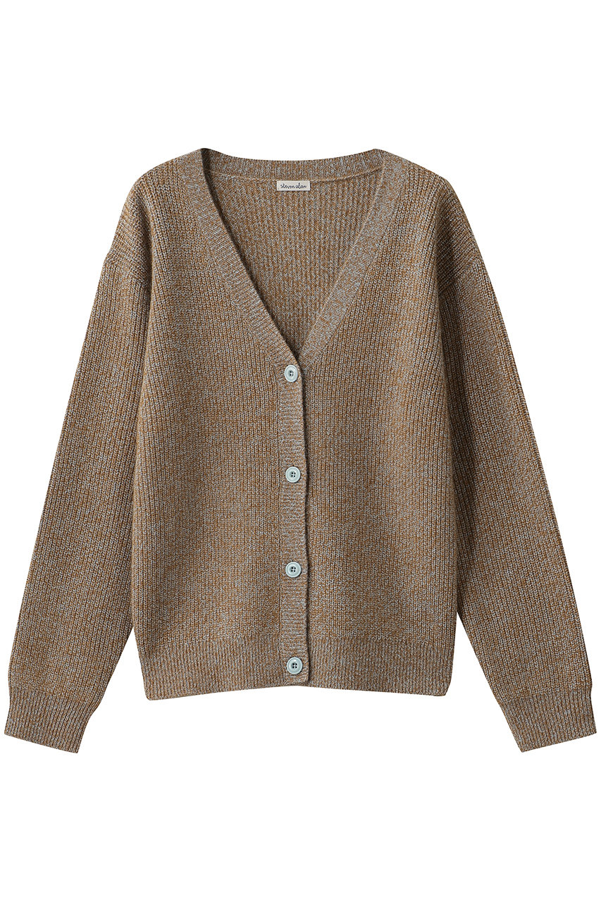 Steven Alan ウール ミックス ニット カーディガン (ミッドブラウン, F) スティーブン アラン ELLE SHOP