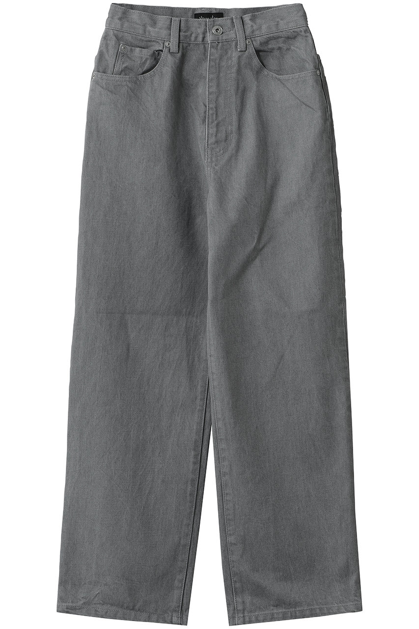 Steven Alan コットン ストレート デニムパンツ (ミッドグレー, XS) スティーブン アラン ELLE SHOP
