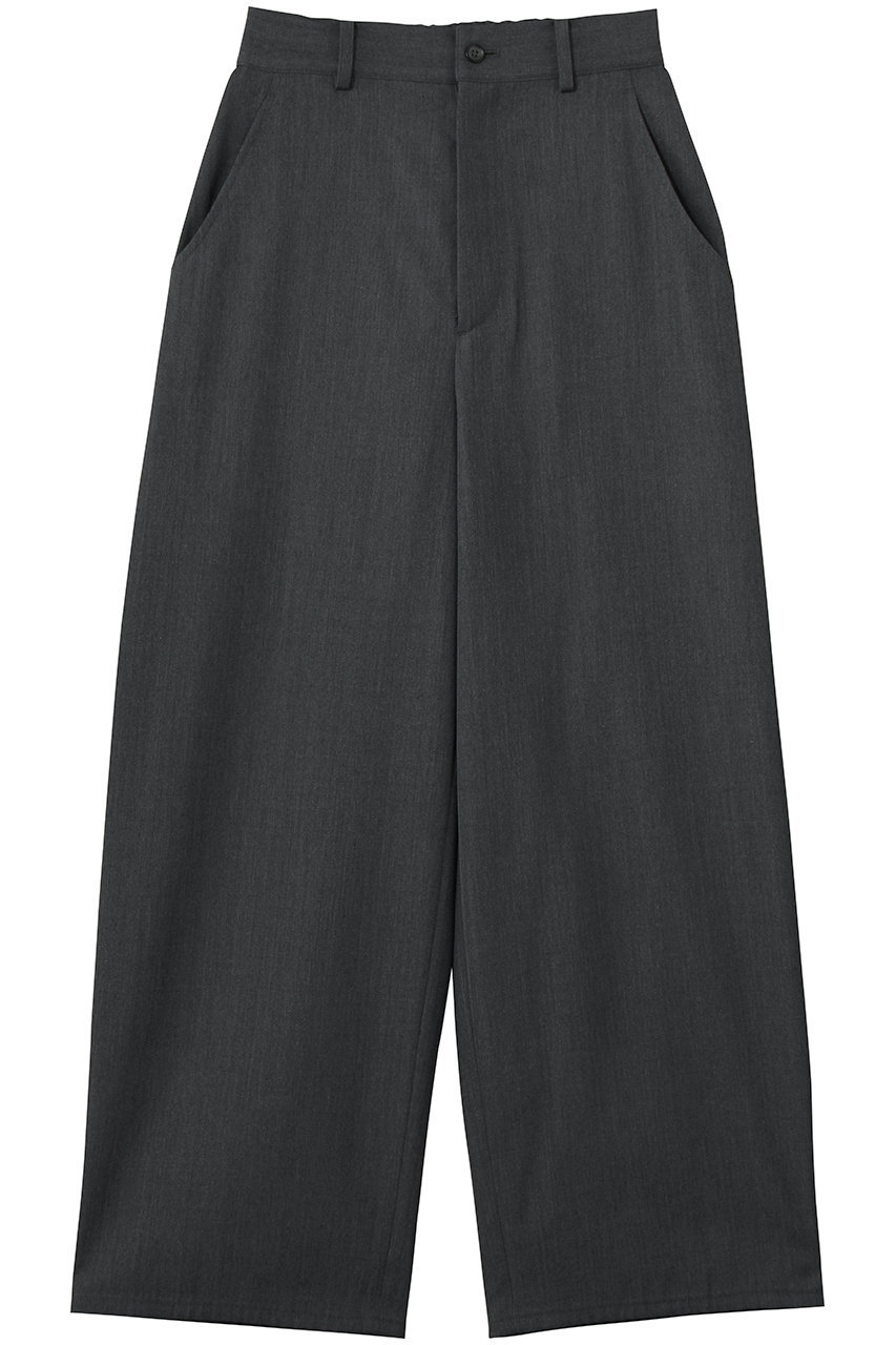 Steven Alan シャンブレーツイル ワイドシルエットパンツ (ダークグレー, M) スティーブン アラン ELLE SHOP