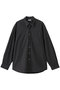 【MEN】オーガニックコットン ミニチェック リバースシーム シャツ LOOSE スティーブン アラン/Steven Alan ブラック