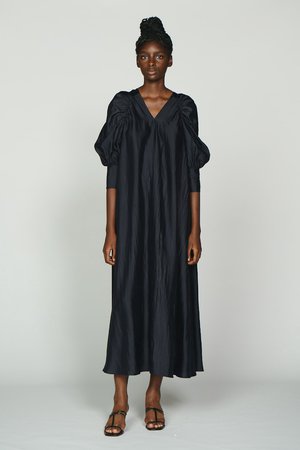 オスロー/OSLOWのヴィスコースドレス(110500/110502)