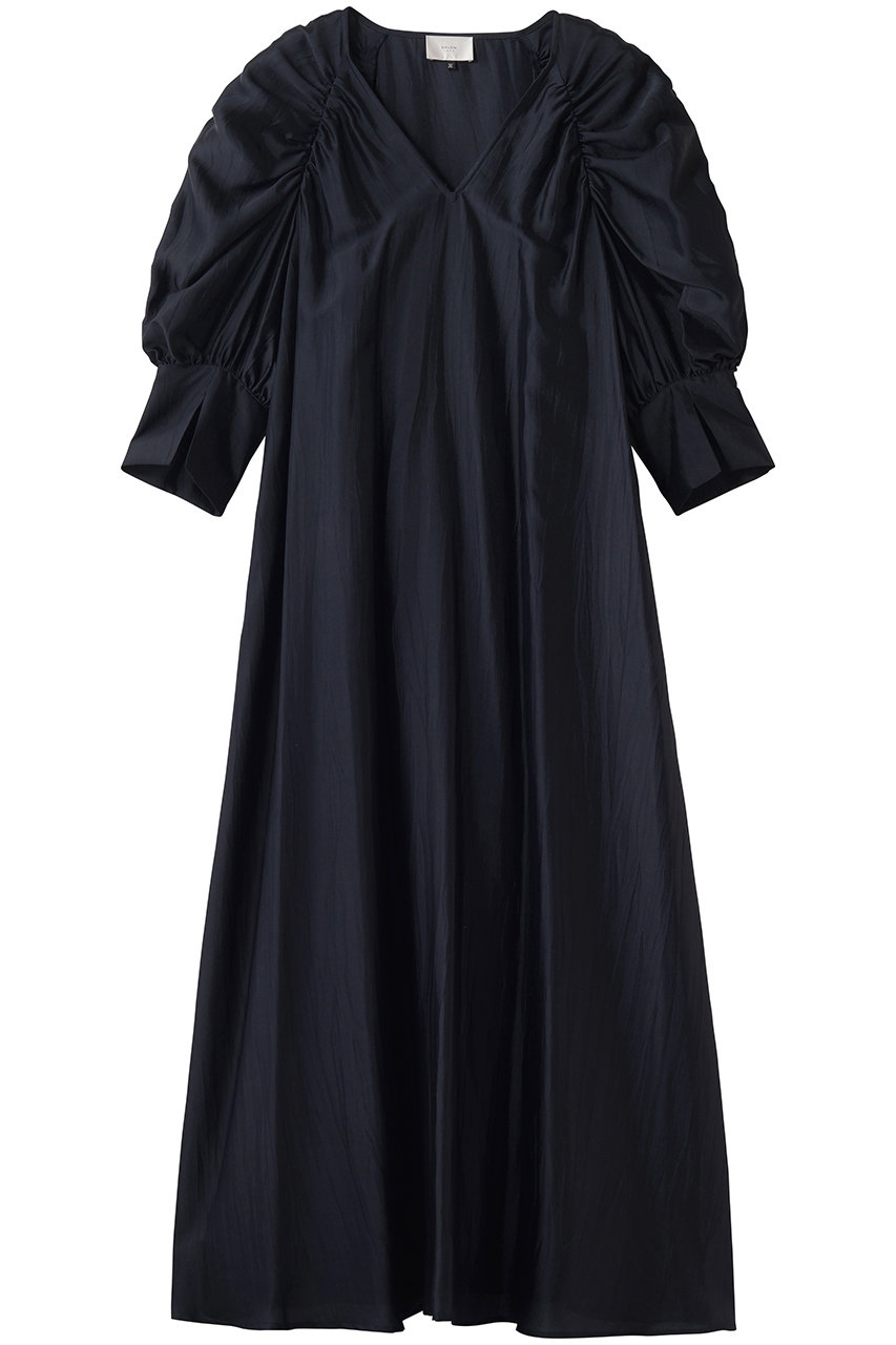 オスロー/OSLOWのヴィスコースドレス(ネイビー/4801-270251)