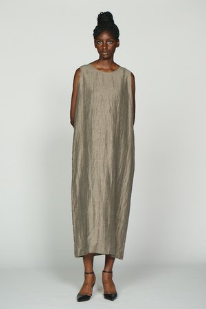 オスロー/OSLOWのリネンシャンブレードレス(110500/110502)