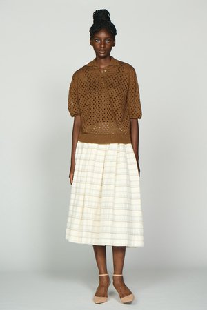 オスロー/OSLOWのHARVEST コットンリネントップス(110100/110102)