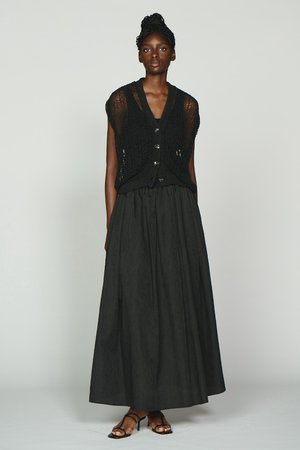 オスロー/OSLOWのブライトポリエステルカーディガン(110100/110104)