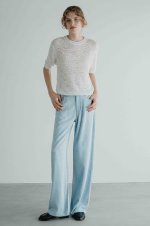 オスロー/OSLOWのシルクテープヤーントップス(110100/110102)