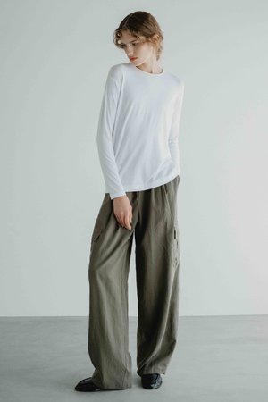 オスロー/OSLOWのシルケットベア天竺Tシャツ(110100/110103)