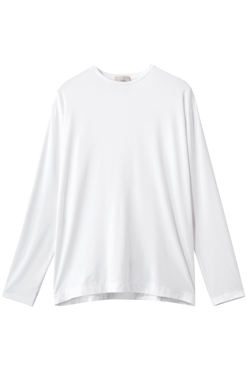 オスロー/OSLOWのシルケットベア天竺Tシャツ(ホワイト/4808-060261)