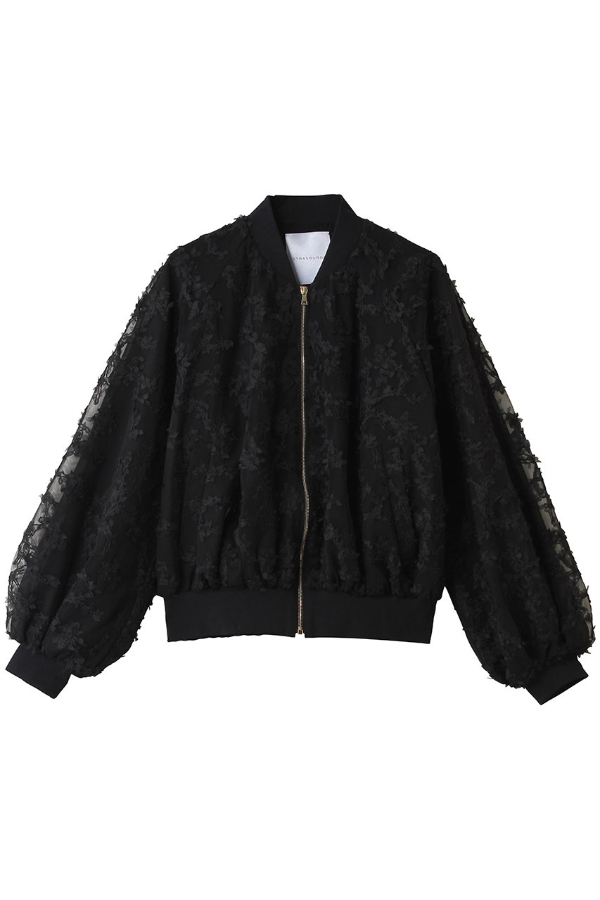 ストラスブルゴ/STRASBURGOのフラワーチュール ZIPブルゾン(ブラック/262207)
