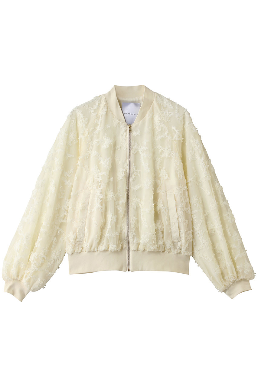 ストラスブルゴ/STRASBURGOのフラワーチュール ZIPブルゾン(アイボリー/262207)