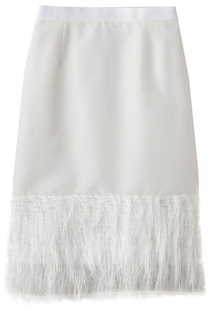 ストラスブルゴ/STRASBURGOのフリンジジャカード タイトスカート(110700/110702)