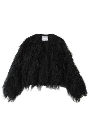 ストラスブルゴ/STRASBURGOのフリンジジャカード ノーカラーブルゾン(110800/110802)