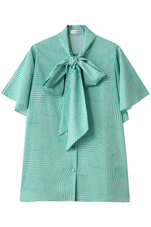 ストラスブルゴ/STRASBURGOのチェック柄 ボウタイブラウス(110400/110402)