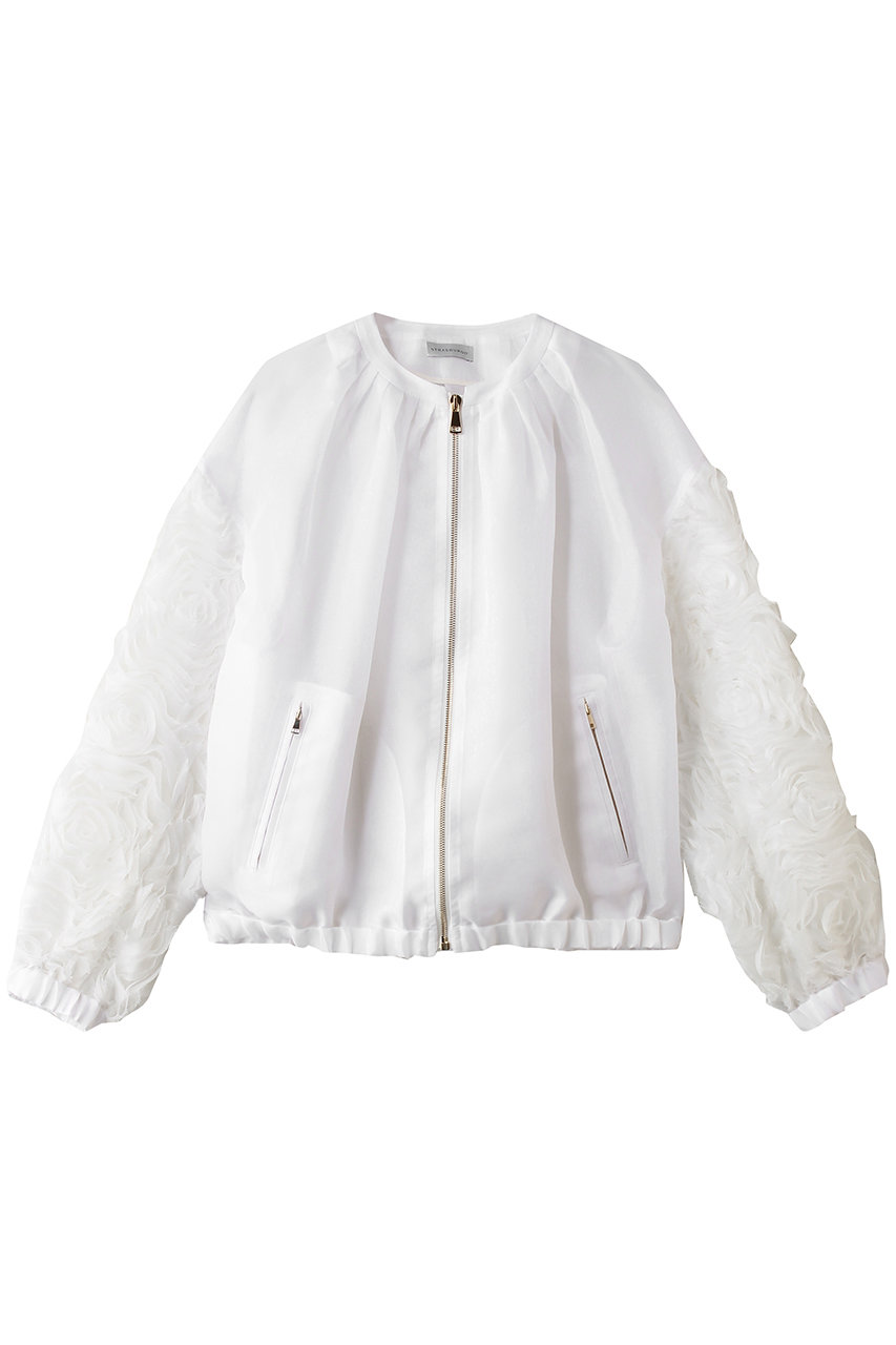 ストラスブルゴ/STRASBURGOのカットフラワー ブルゾン(ホワイト/262204)