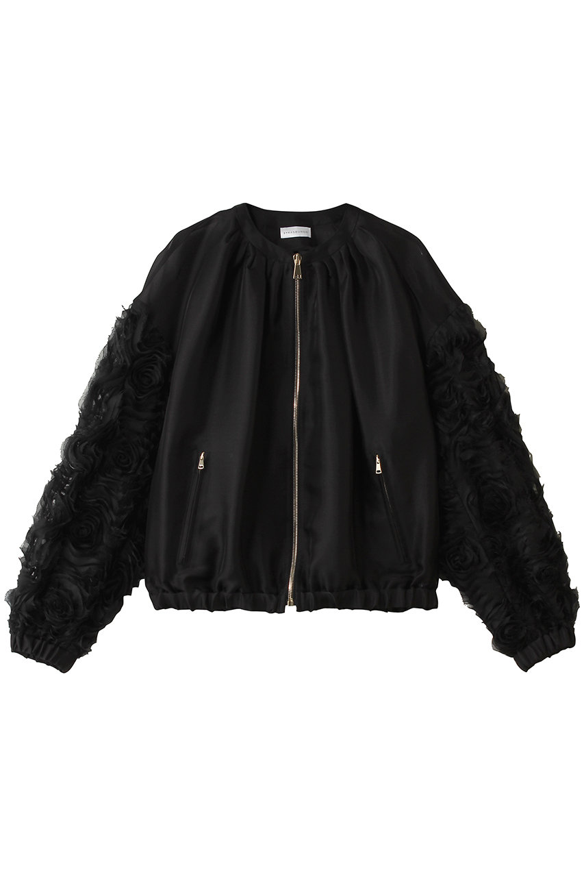 ストラスブルゴ/STRASBURGOのカットフラワー ブルゾン(ブラック/262204)