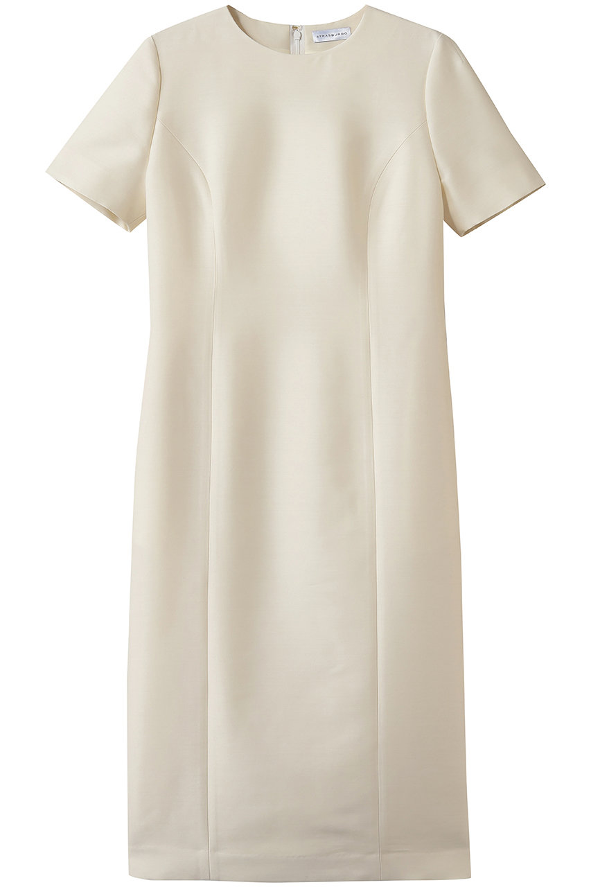 ストラスブルゴ/STRASBURGOのシルク混 半袖ワンピース(ホワイト/262407)