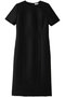 シルク混 半袖ワンピース ストラスブルゴ/STRASBURGO ブラック