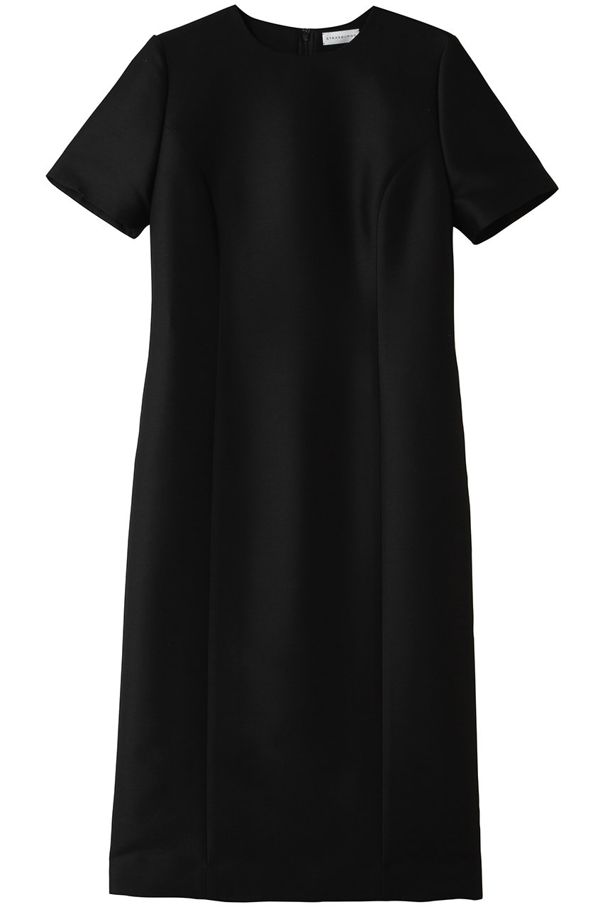 ストラスブルゴ/STRASBURGOのシルク混 半袖ワンピース(ブラック/262407)