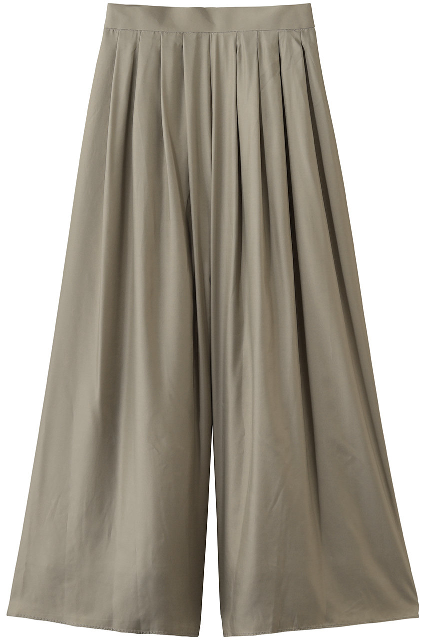 ストラスブルゴ/STRASBURGOのサテン タックワイドパンツ(ベージュ/262604)