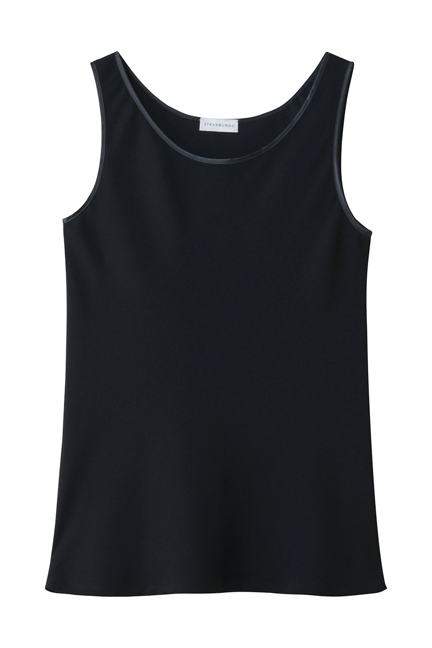ストラスブルゴ/STRASBURGOのサテンタンクトップ ブラウス(ネイビー/262801)