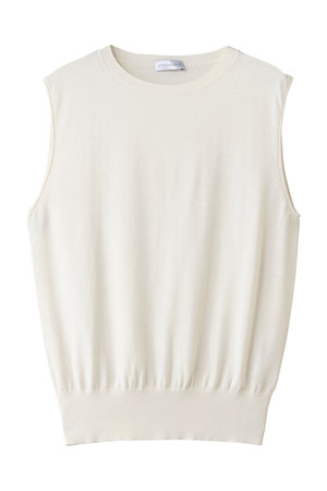 ストラスブルゴ/STRASBURGOのシルクコットン ノースリーブニット(110300/110301)