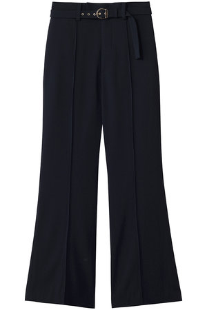 ストラスブルゴ/STRASBURGOのバックサテンジョーゼットウエストベルト付きパンツ(110600/110601)